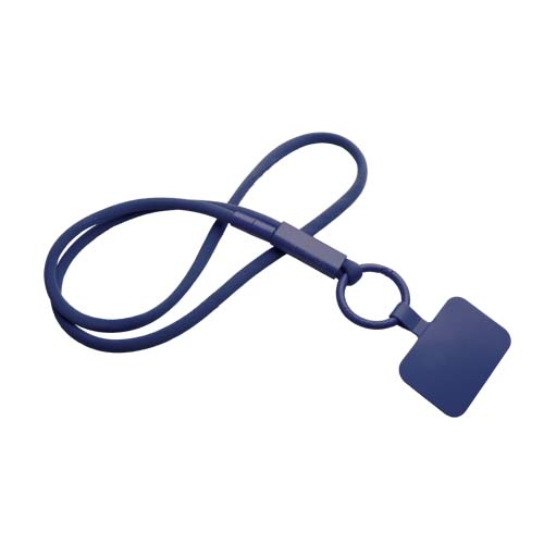 Lanyard porte-téléphone promotionnel Tubyard Bleu clair de lune